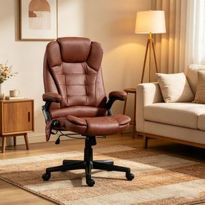 Sedia da Ufficio Contemporanea e Confortevole, Regolabile con Funzione Massaggio, in Alluminio e Rete per Dirigenti - Product Image 6