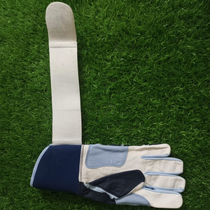 Guantes de Bateo de Cuero Personalizados Tombola Sports, Negros, Azul Claro, Beige, Ambidiestros, Cierre de Gancho y Bucle, Unisex, para Adultos, Talla XXL - Product Image 2