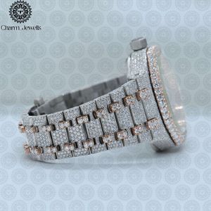 Charm Jewells Montre de luxe en acier inoxydable, boîtier rond, 30 mm, analogique, à quartz, pour femme, tendance - Product Image 4