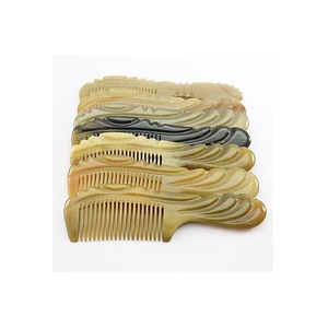 Peine para el Cabello de Cuerno de Búfalo Negro, Hecho a Mano, Ecológico, de la Mejor Calidad, Diseño Moderno, Ancho - Product Image 3