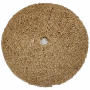 Coconut Fiber Mulch <b>Mat</b> <b>Round</b> with Hole Simple Modern Design for Tree Base Protection Garden Use - Product Image 2