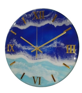 Handmade Hiện Đại Tường Nghệ Thuật Đồng Hồ Thân Thiện Với Môi Nhựa Epoxy Thủ Công Với Mô Hình Mô Hình Cho Tân Gia Giáng Sinh Đám Cưới - Product Image 5