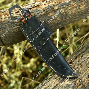 มีดสกินเนอร์เหล็กกล้าคาร์บอนสูง 1095 คมกริบ ตีขึ้นรูปด้วยมือ พร้อมรูสำหรับนิ้วมือ เหมาะสำหรับการล่าสัตว์ ตั้งแคมป์ พกพาประจำวัน  พร้อมปลอกมีดไม้ปักก้า ตัวเลือกที่ดีที่สุดสำหรับเป็นของขวัญ - Product Image 6