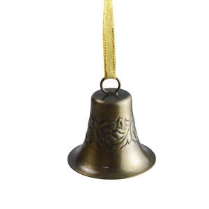 Campana de Mano Dorada Antigua para Recepción, Cena, Hotel, Regalos de Navidad, Campana de Llamada para Bar, Mostrador, Comedor, Mesa - Product Image 1