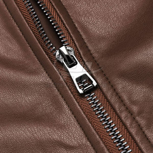 Veste en cuir de vache pour homme Hiver 2026 Grande taille Col montant Écologique Respirante Logo personnalisé Personnalisable Style urbain Fabrication usine - Product Image 5