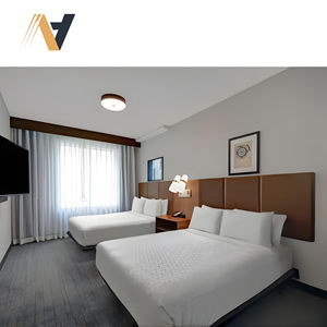 Ensemble de meubles de chambre d'hôtel en MDF moderne pour la rénovation de chambres d'hôtes commerciales, utilisation Holiday Inn - Product Image 3