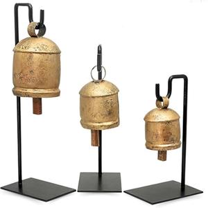 Nuevas Campanas de Metal Dorado con Diseño Personalizado, Pintadas a Mano, Estilo Antiguo, Precio al por Mayor, Día Nacional de la India - Product Image 3