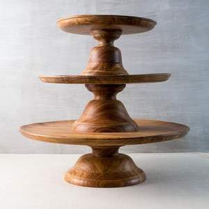 Support à gâteau rond en bois, robuste et populaire, écologique et résistant à la chaleur, pour la cuisine domestique - Product Image 5