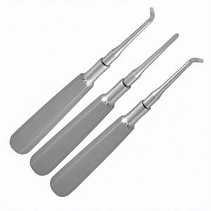 Juego de 3 Elevadores Dentales Warwick James, Rectos, Izquierdos y Derechos, Instrumentos Quirúrgicos de Extracción Dental de Acero Inoxidable - Product Image 1
