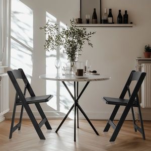 Set di 4 Sedie Pieghevoli in Resina Comode con Seduta Imbottita per Interni ed Esterni, Casa, Eventi, Feste, Picnic, Scuola - Product Image 1