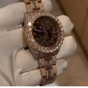 Brand New High Quality Customized Iced Out Lab Grown VVS Diamonds Studded Business Hip Hop <b>Watch</b> 20mm Glass Band Gift <b>for</b> <b>Men</b> - Product Image 6