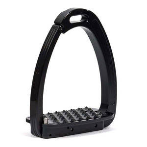 Accessoires d'équitation vétérinaires : Étriers de cheval en acier inoxydable, modèle Venise, inclinés, antidérapants, avec protection de la cheville, pour l'équitation - Product Image 5