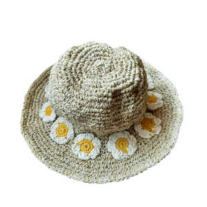 Mini sac à bandoulière au crochet fait à la main de Bohème Design de tournesol-Fil de fibre de chanvre naturel Vegan Durable Portable - Product Image 4