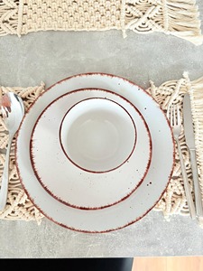 White Macrame Placemats Handmade Boho Table <b>Mats</b> for Dining Table Kitchen Decor Coffee Table Styling and Gift Use From India - Product Image 5