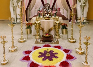 Lámparas de aceite metálicas para decoración de entrada de bodas tradicionales del sur de la India, recién llegadas, ligeras, de lujo, fabricante y exportador - Product Image 2