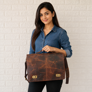 Large Capacity Crunch Leather Office Use Messenger Shoulder <b>Bag</b> Multi Uses Hot Sale High Quality Laptop <b>Bag</b> Leather Unisex <b>Bag</b> - Product Image 3