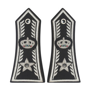 Epaulettes Bordados Personalizados Ecológicos para Uniformes con Accesorios de Grado (Materiales de Algodón/Poliéster/Nylon/PVC) - Product Image 1
