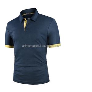 Chemise de golf pour homme à manches courtes, vintage, séchage rapide, en toile de coton/élasthanne, avec logo personnalisé, qualité OEM, en stock - Product Image 6