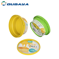 340ml 300g desechable PP inyección de plástico en forma de pudín yogur recipiente de plástico