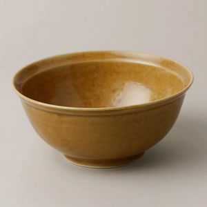 ชามเซรามิกเคลือบน้ำผึ้งอุ่น ดีไซน์ทรงกลมคลาสสิก ผิวเรียบเนียน ปลอดภัยสำหรับอาหาร แข็งแรง ทนความร้อน เหมาะสำหรับซุปและข้าว - Product Image 1