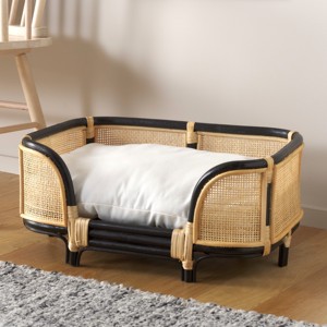 Cama de lujo para mascotas de ratán, sofás cama para perros de alta calidad, muebles ecológicos para mascotas al por mayor - Product Image 3