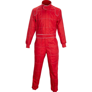 Traje de Carreras Rojo de Manga Larga para Hombre, Retardante de Llama, Poliéster, para Todas las Estaciones, Ropa para Motociclismo y Automovilismo - Product Image 4