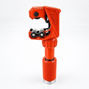 FUJIYA Industrial Roller Type Pipe Cutter Manual <b>Hand</b> <b>Tool</b> with Extension Handle for Copper Tube HVAC - Product Image 1