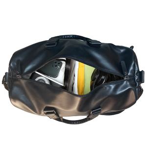 Bolsa de Viaje Deportiva de Lujo, Grande, Unisex, de PVC, con Cierre de Cremallera, para Fin de Semana, Gimnasio, Viajes, con Compartimento para Zapatos - Product Image 3