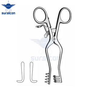 Retractor Autoretráctil Weitlaner de 13 cm, 3x4 Dientes, 18 mm, Acero Inoxidable, Reutilizable, Instrumentos Médicos Quirúrgicos - Product Image 3