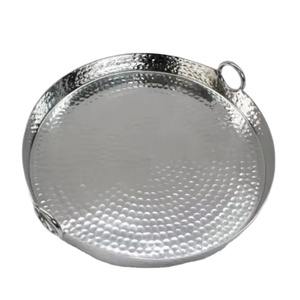 Modern Design Stainless Steel Serving Plate Silver Color Food Tray Customized Color Logo High Standard Quality Restaurant <b>Home</b> - Product Image 1