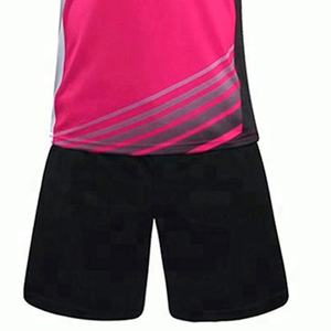 Ensemble de football personnalisé uniformes de football respirants pour hommes femmes vêtements de sport personnalisés ensemble de football tendance col en V à manches courtes - Product Image 5