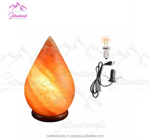 2025 lampe de sel en cristal de l'Himalaya la mieux notée en forme de goutte de pluie sculptée à la main pour le bureau et la maison Feng Shui décor direct du Pakistan - Product Image 3