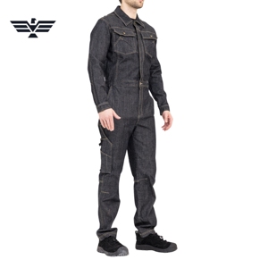 Unisex Cotton Hi Visibility <b>Waterproof</b> <b>Work</b> Coverall Long Sleeve Mechanic Jumpsuit Abrasion Resistant Garage Uniform Auto Repair - Product Image 4