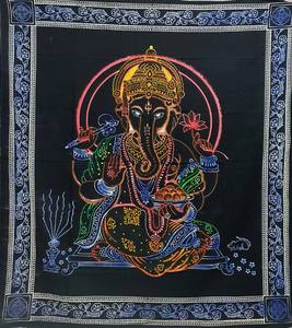 MULTI GANESHA (GAD) PRINT Draps de lit décoration intérieure Tapisseries Tenture murale décorations pour la maison et les cadeaux GC-TPDB-236-B. - Product Image 1