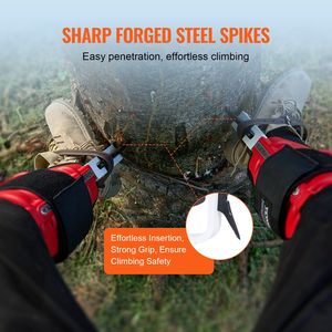 1 Par de Púas de Aluminio para Trepar Árboles con Capacidad de Carga de 350 lb, 1 Par de Espuelas de Aluminio para Escalar, Accesorios para Equipo de Escalada - Product Image 5