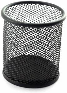 Mesh Desk Organizer Pencil Cup Holder Metal Round <b>Pen</b> Holders - Product Image 2