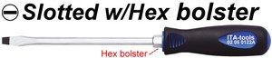 Tournevis à fente robuste avec embout hexagonal - Product Image 2