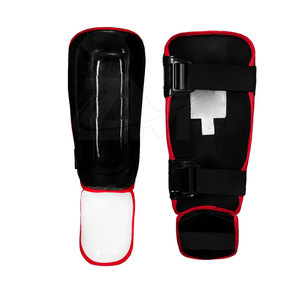 อุปกรณ์ป้องกันขาสำหรับชกมวย ขายส่ง แผ่นรองขาหนังแท้ PU แบบกำหนดเองได้ - Product Image 5