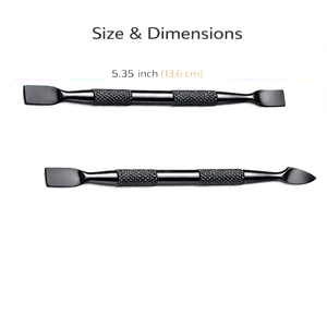 SAAR GLOBAL SURGICAL Pousse-ongles carré double-embout en acier inoxydable de qualité supérieure, réutilisable, construction robuste, bords lisses - Product Image 2