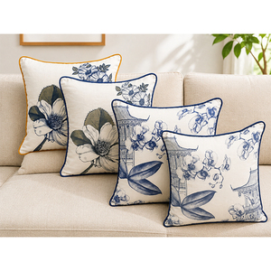 100% Linen Designer <b>Cushion</b> <b>Cover</b> | Modern Printed Decorative Pillow <b>Cover</b> for Home Decor Contemporary Accent Throw Pillow <b>Cover</b> - Product Image 5