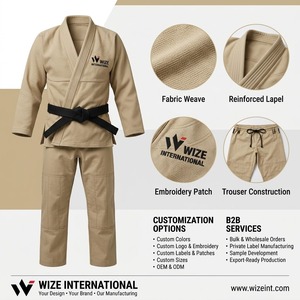 Uniforme Profesional Unisex de Jiu-Jitsu Brasileño, Ropa de Artes Marciales Personalizada del Fabricante para Entrenamiento de BJJ - Product Image 6