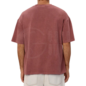 เสื้อยืดทรงบ็อกซี่ ฤดูร้อน ปี 2026 ผ้าฝ้าย 100% เสื้อยืดวอชดี้ ผู้ชาย เสื้อยืดคลาสสิค - Product Image 1