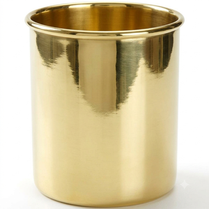 Smooth Hammered Copper Ice Bucket Round Shape Metal Vintage Handmade Beverage <b>Cooler</b> Barware Wine <b>Cooler</b> - Product Image 4