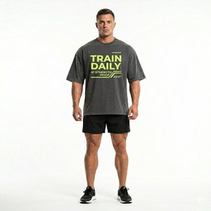 Camiseta Deportiva Extra Grande con Silueta Estructurada Personalizada, Transpirable, 240 GSM, 100% Algodón, Estilo Urbano, Logotipo Personalizado - Product Image 2