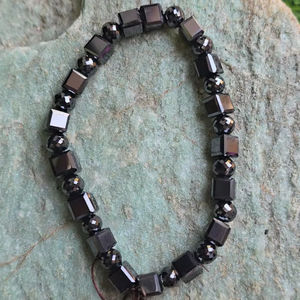 Perles de moissanite carrées noires de 8 pouces, forme ronde, facettées, perles de diamant de 7 mm rondes - Product Image 5