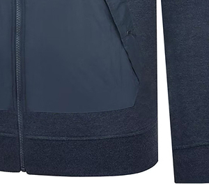 Sweat à capuche zippé intégral 2 voies pour homme, en coton épais, coupe classique, respirant, écologique, avec poches, vierge pour personnalisation - Product Image 2