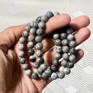Natural Picasso Jasper <b>Bracelet</b> Picasso Stone <b>Beaded</b> <b>Bracelet</b> For Healing Reiki Energy Jewelry Wholesale 8mm - Product Image 5