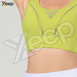 Sujetador Deportivo de Yoga para Mujer, Transpirable, Simple, de Alta Sujeción, Secado Rápido, Color Personalizado, Spandex/Poliéster - Product Image 2