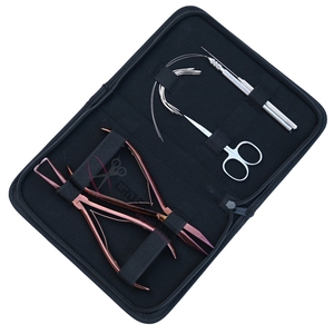 Kit de Herramientas para Extensiones de Cabello con Pinzas de 7 Pulgadas, Recortadora Pequeña para Salón, Agujas de Extensión en Forma de C, Accesorios para Técnicos - Product Image 6