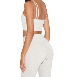 Soutien-gorge de sport léger et respirant pour femme, personnalisé, à larges bretelles, color block, pour le yoga et le fitness en extérieur, vente en gros - Product Image 4